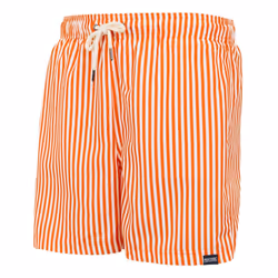Regatta Mens Loras Stripe Swim Shorts - XXL, Celosia Orange