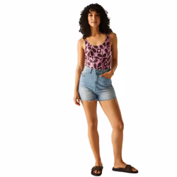 Regatta Womens/Ladies Orla Kiely Jasmine Flower One Piece Swimsuit - 14 UK, Morello