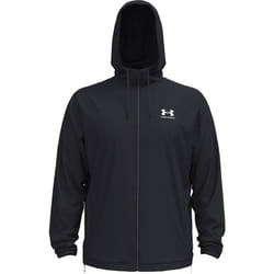 Under Armour Mens Rival Woven Windbreaker - L, Black