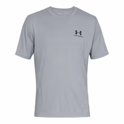 Under Armour Mens Sportstyle Short-Sleeved T-Shirt - M, Light Steel Heather/Black
