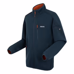Regatta Mens Kames Full Zip Fleece Jacket - S, Moonlight Denim/Tangerine Tango