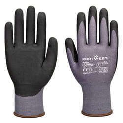 Portwest Unisex Adult A356 - ESD Nitrile Safety Gloves (Pack of 12) - S, Grey/Black