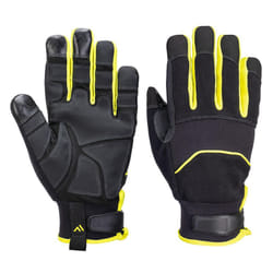 Portwest A792 Needle Resistant Gloves - S, Black/Yellow