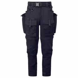 Portwest Mens Ultimate Modular 3 in 1 Trousers - 34R, Black/Yellow