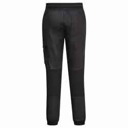Portwest Mens MeshAir Stretch Chef Jogging Bottoms - 41R, Black