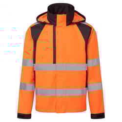 Portwest Unisex Adult WX2 Eco Friendly Hi-Vis Waterproof Jacket - 3XL, Orange/Black