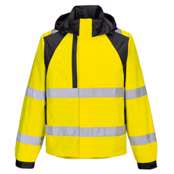Portwest Unisex Adult WX2 Eco Hi-Vis Waterproof Jacket - XL, Yellow/Black