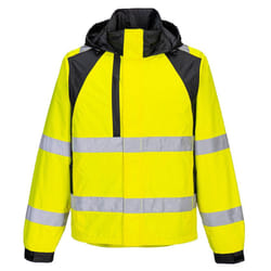 Portwest Unisex Adult WX2 Eco Hi-Vis Waterproof Jacket - XL, Yellow/Black