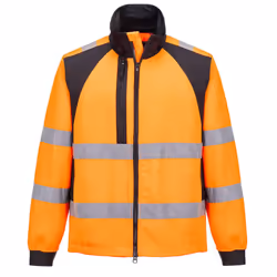 Portwest Mens WX2 Eco Hi-Vis Work Jacket - L, Orange/Black