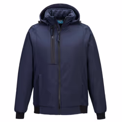 Portwest Unisex Adult WX2 Eco Hooded Insulated 2 Layer Soft Shell Jacket - XL, Dark Navy