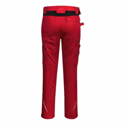 Portwest Mens WX2 Eco Stretch Work Trousers - 38R, Deep Red