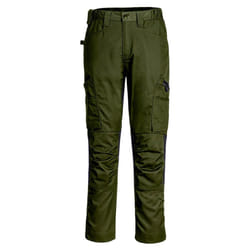 Portwest Mens WX2 Eco Stretch Work Trousers - 38R, Olive Green