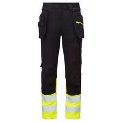 Portwest Mens DX4 Hi-Vis Detachable Holster Pocket Trousers - 46R, Yellow/Black