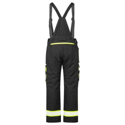 Portwest Mens Work Bib And Brace Trouser - 33R, Black