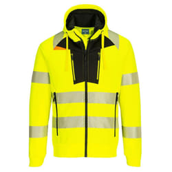Portwest Unisex Adult DX4 Hi-Vis Hoodie - 4XL, Yellow/Black