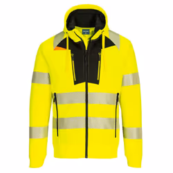 Portwest Unisex Adult DX4 Hi-Vis Hoodie - 3XL, Yellow/Black
