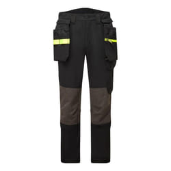 Portwest Mens EV4 Stretch Detachable Holster Pocket Work Trousers - 34L, Black