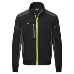 Portwest Mens EV4 Softshell 3 Layer Bomber Jacket - S, Black