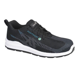 Portwest Unisex Adult S1PS SR FO Flyknit Composite Toecap Trainers - 12 UK, Black/Blue