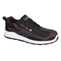 Portwest Unisex Adult S1PS SR FO Flyknit Composite Toecap Trainers - 13 UK, Black/Red