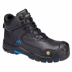 Portwest Unisex Adult Action Leather Composite Toecap Mid Boots - 6 UK, Black/Blue