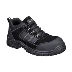Portwest Mens Cow Suede Composite Toecap Shoes - 13 UK, Black