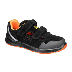 Portwest Unisex Adult S1P ESD SR FO Cow Suede Safety Trainers - 11 UK, Black/Grey