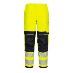 Portwest Womens/Ladies PW3 Modaflame Hi-Vis Work Trousers - 38R, Yellow/Black