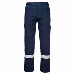 Portwest Mens Bizflame Work Fire Resistant Work Trousers - S R, Navy