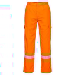 Portwest Mens Bizflame Work Fire Resistant Work Trousers - XL R, Orange