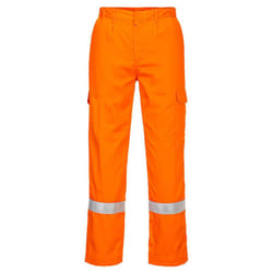 Portwest Mens Bizflame Work Fire Resistant Work Trousers - XXL R, Orange