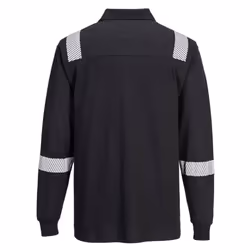 Portwest Unisex Adult WX3 FR Modaflame Long-Sleeved Polo Shirt - 3XL, Black