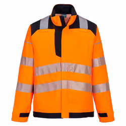 Portwest Mens PW3 FR Modaflame HVO Hi-Vis Work Jacket - S, Orange/Black