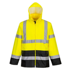 Portwest Mens H443 Contrast High-Vis Work Jacket - S, Yellow/Black