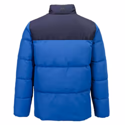 Portwest Mens KX3 Colour Block Padded Insulated Jacket - S, Quartz/Dark Navy