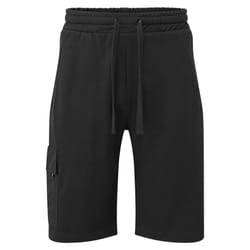 Portwest Mens Cargo Pocket Sweat Shorts - M, Black