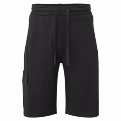 Portwest Mens Cargo Pocket Sweat Shorts - S, Black