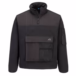 Portwest Unisex Adult KX3 Quarter Zip Fleece Top - M, Black