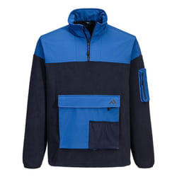 Portwest Unisex Adult KX3 Two Tone Quarter Zip Fleece Top - XL, Dark Navy/Quartz