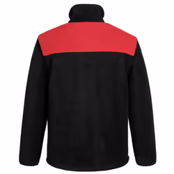 Portwest Mens PW2 Fleece Jacket - S, Black/Red