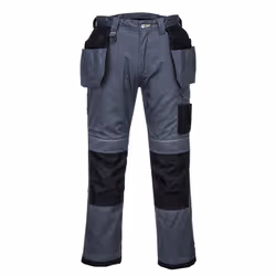 Portwest Mens PW3 Holster Stretch Work Trousers - 46R, Zoom Grey/Black