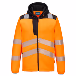 Portwest Unisex Adult Technical Hi-Vis Safety Fleece Jacket - XXL, Orange/Black