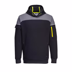 Portwest Mens PW3 Pull Over Hoodie - XL, Black/Grey