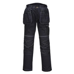 Portwest Mens PW3 Holster Lined Winter Trousers - 28R, Black