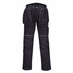 Portwest Mens PW3 Holster Lined Winter Trousers - 34R, Black