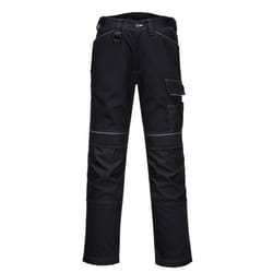 Portwest Mens Lined Work Trousers - 44R, Black