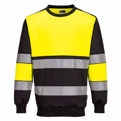 Portwest Mens PW3 Class 1 Hi-Vis Sweatshirt - 5XL, Yellow/Black
