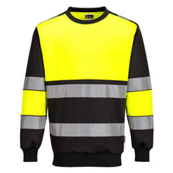 Portwest Mens PW3 Class 1 Hi-Vis Sweatshirt - 5XL, Yellow/Black