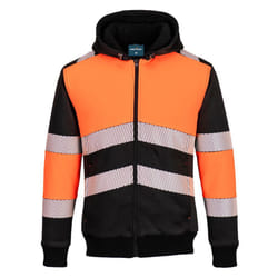 Portwest Mens PW3 Class 1 Winter Hoodie - XL, Orange/Black