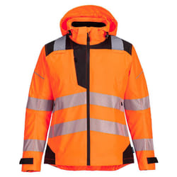 Portwest Womens/Ladies PW3 Hi-Vis Safety Jacket - L, Orange/Black